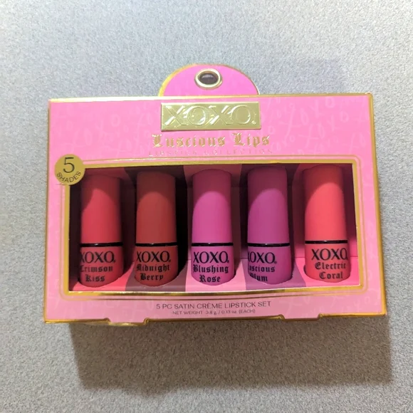 XOXO | Makeup | Xoxo 5pc Satin Creme Luscious Lipstick Collection